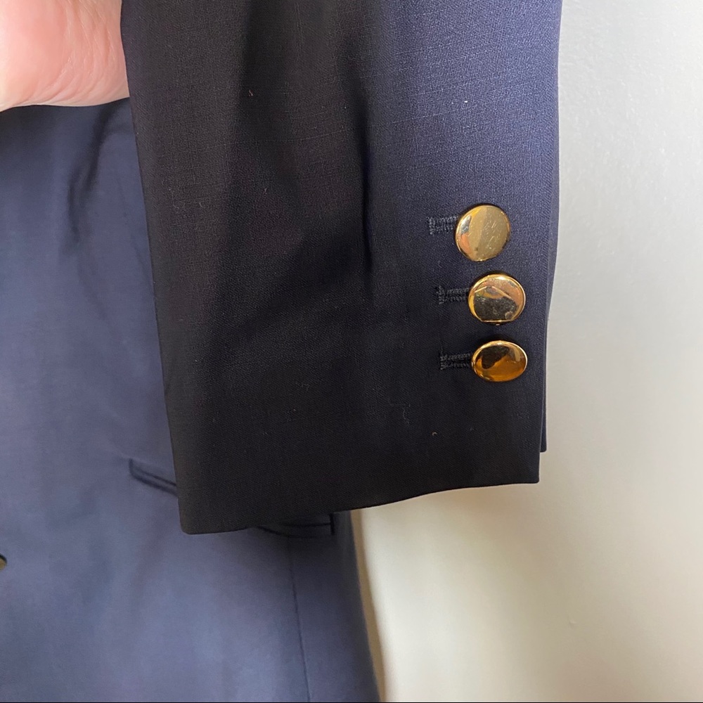 🔥SOLD🔥 PURE Blazer Navy With Gold Hardware Size 8/10 - Picture 9 of 14